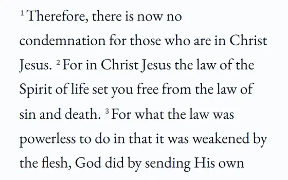 Romans 8 in Berean Blue