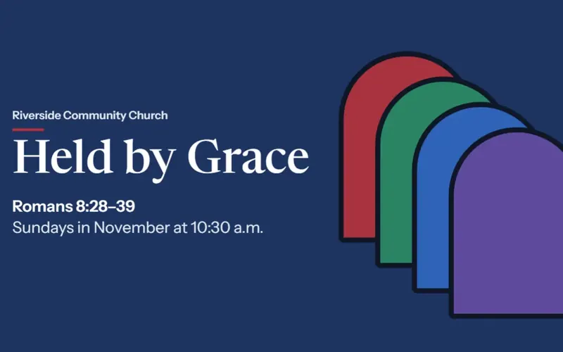 The Held by Grace sermon series slide for Sundays in November